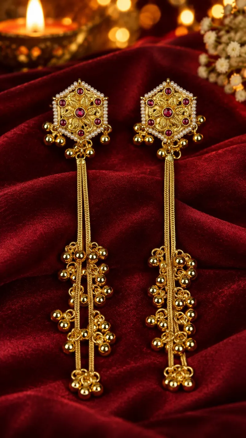 Kashmira Long Earrings