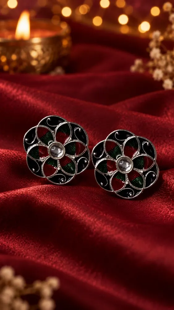 Ishita Meenakari Studs