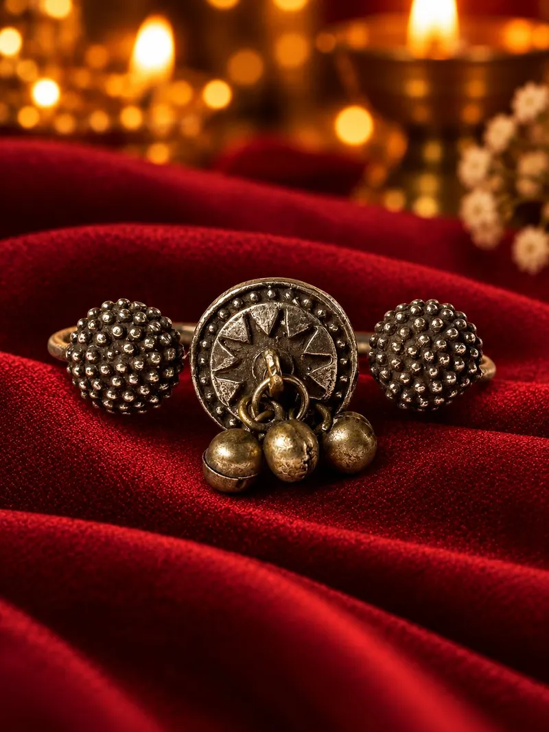 Sanyukta Double Finger Ring