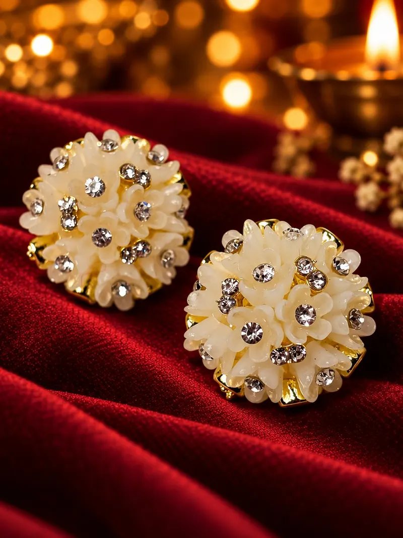 Ketaki Elegant Flower Earrings