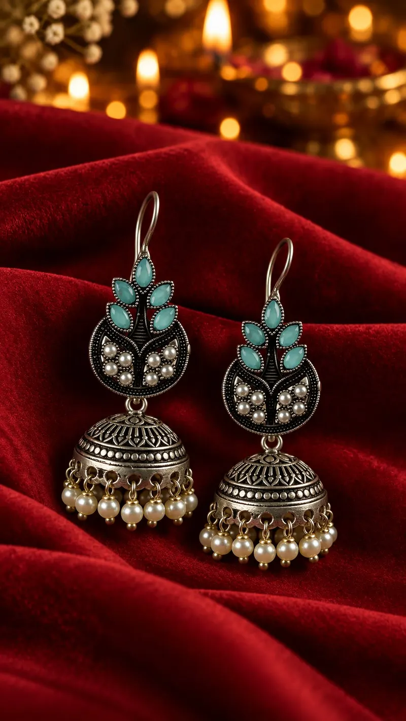 Kusuma Jhumkas, Cyan