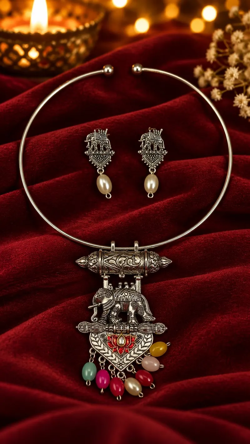 Avnika Elephant Hasli Set